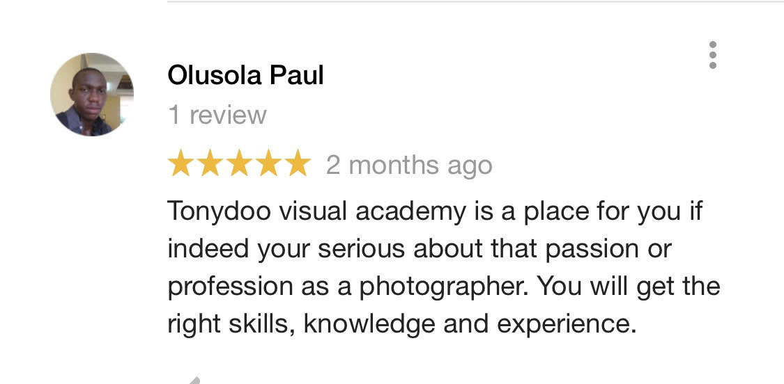 testimonials tonydoo visuals photography school in lagos nigeria-best photography training school in nigeria 23